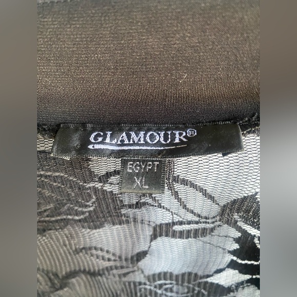 NWT Black Shrug with Lace Jacket/Top XL - Picture 3 of 10